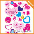 Popular key chain 3d puffy sticker kids foam stickers